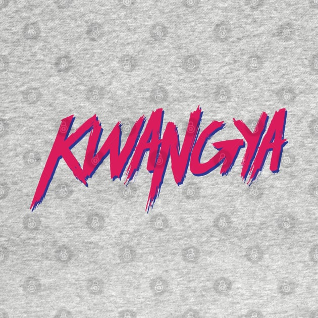SM Aespa Kwangya pink typography by Oricca